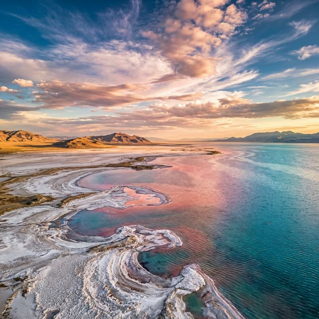 Illustrative Great Salt Lake landscape