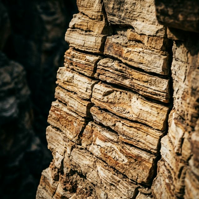 Ancient sedimentary mineral layers