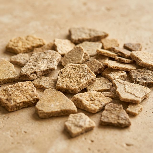 Illustrative mineral flake texture